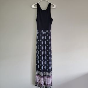 Vince Camuto Wide-Leg Belted  Multicolored Floral Zip Jumpsuit‎ Sz 8